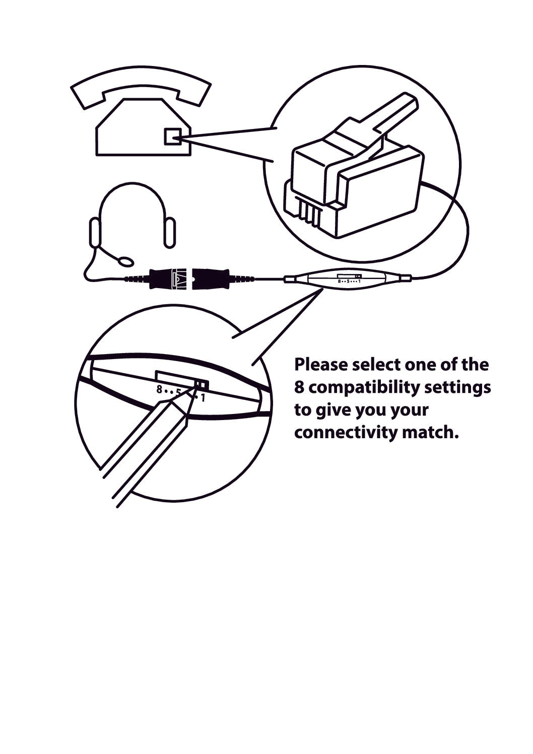 JPL BL-10+P universal bottom lead with RJ11 to PLX compatible QD. TAA Compliant 575-099-009