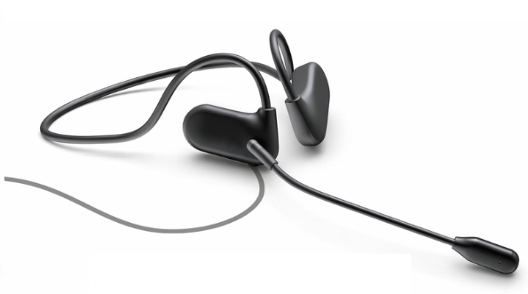 JPL Telecom Agent 60-PB Noise-Cancelling Binaural Neckband Headset Air Speaker Technology 575-490-002