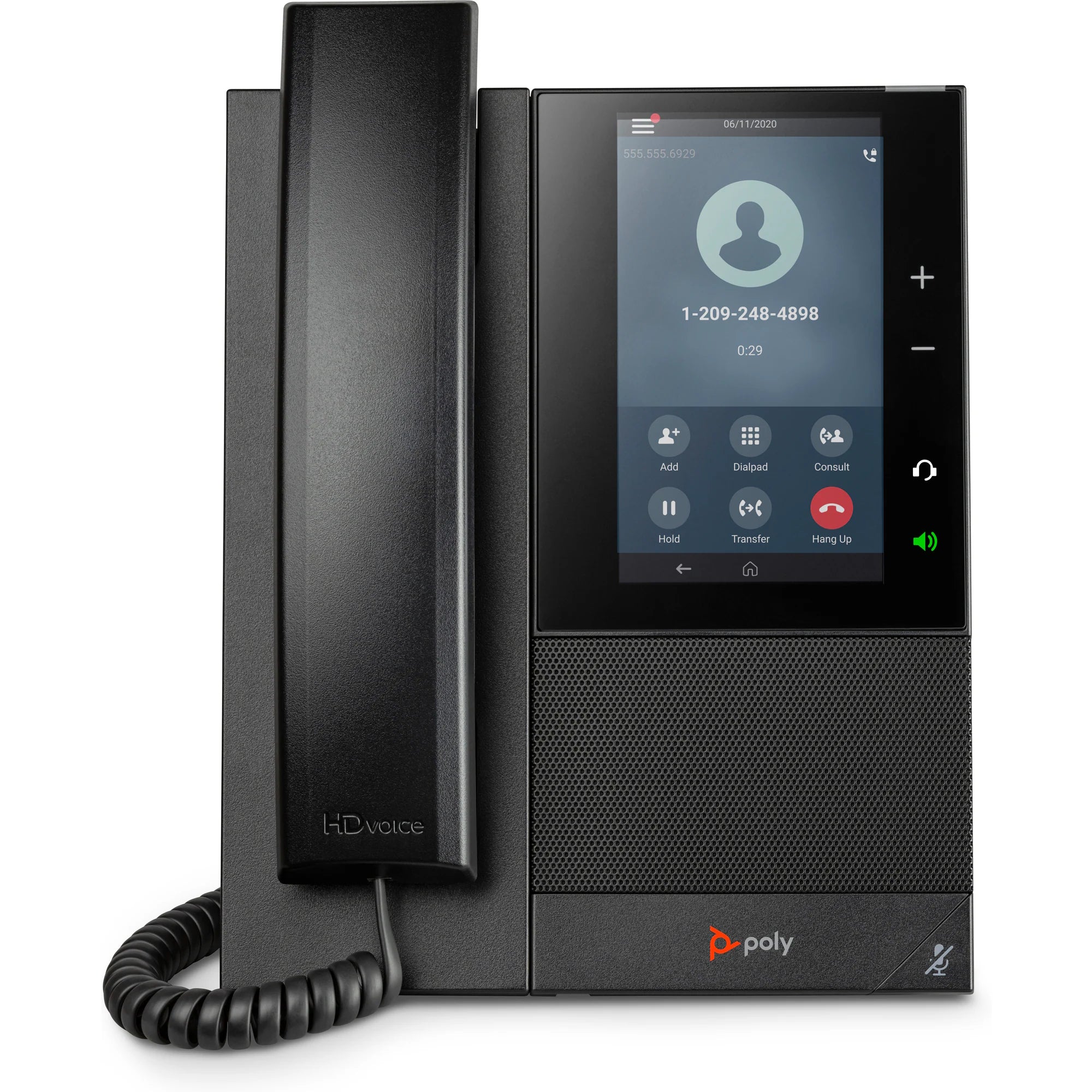 Poly CCX 505 Business Media Phone with Open SIP with Power Supply 84C16AA