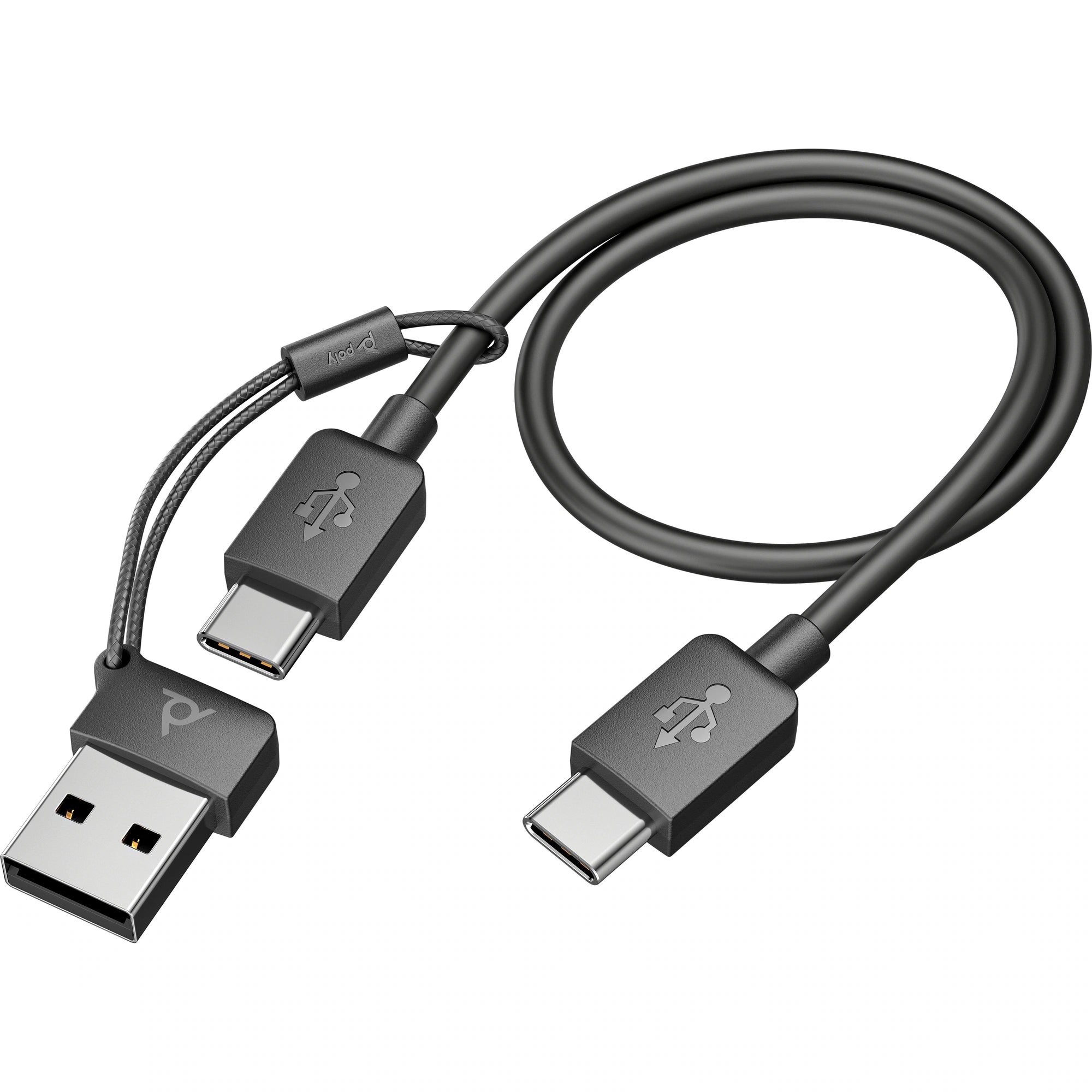 Poly Voyager Focus 2 Microsoft Teams Certified USB-C-C Headset +USB-C/A Adapter 9T9K0AA
