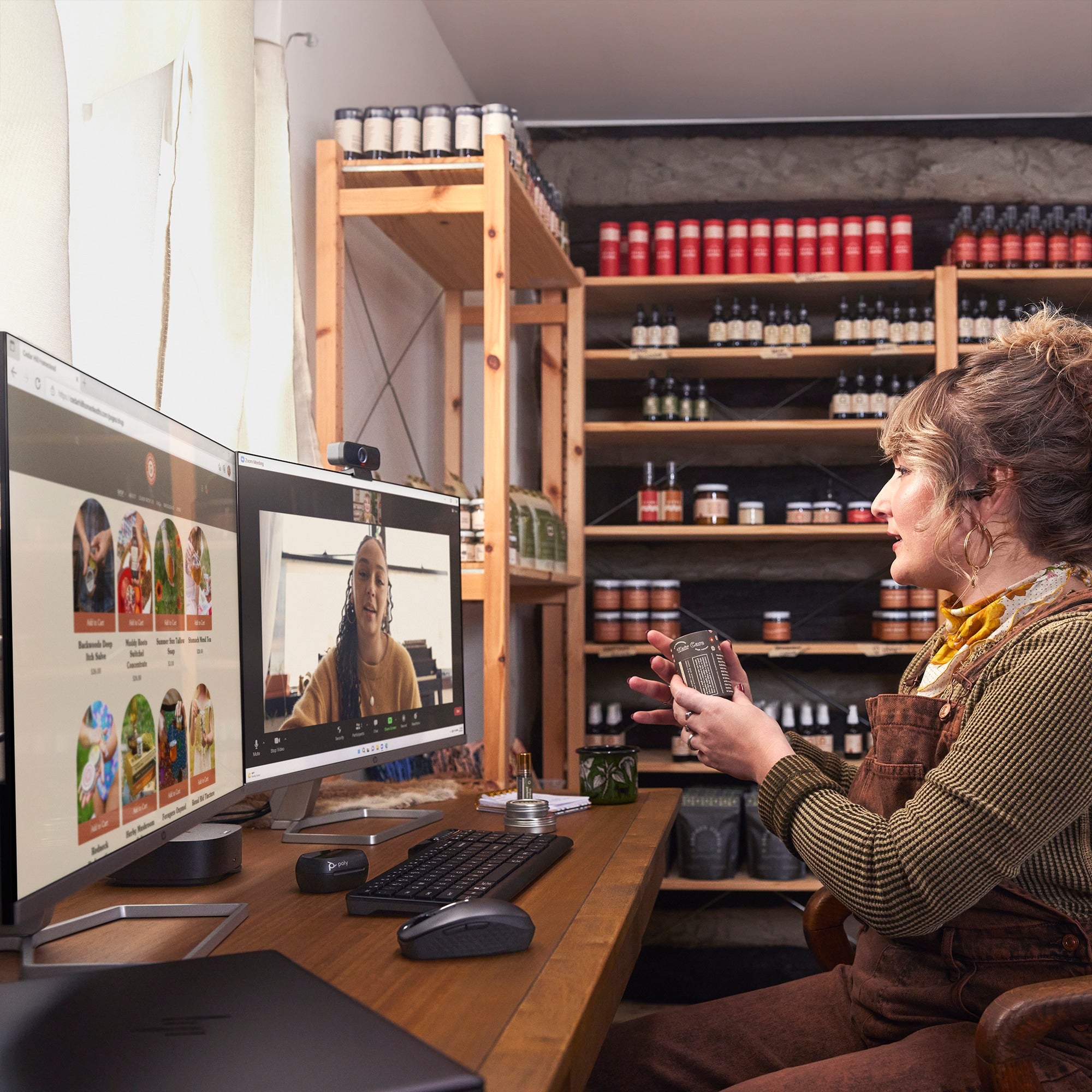 Poly Voyager Free 60+ UC, Touchscreen Charge Case, USB-C, Microsoft Teams, Carbon Black 7Y8H0AA