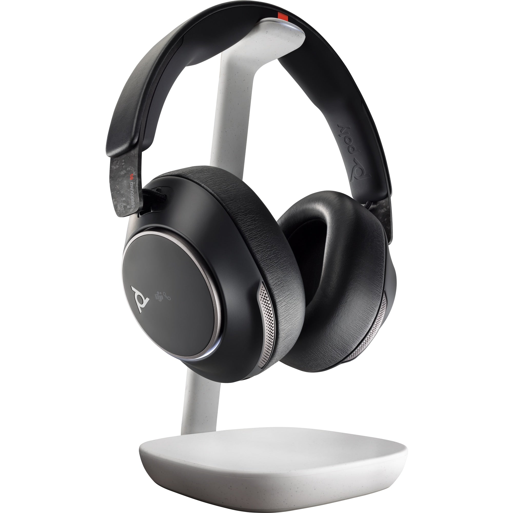 Poly Voyager Surround 85 UC Microsoft Teams Certified USB-C Headset +USB-C/A Adapter +Charging Stand 8G7T8AA