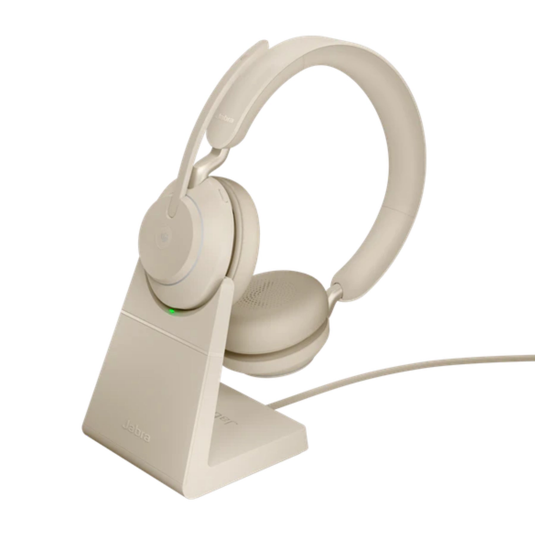 Jabra Evolve2 65 USB-C Link380c UC Stereo with Stand – Beige 26599-989-888